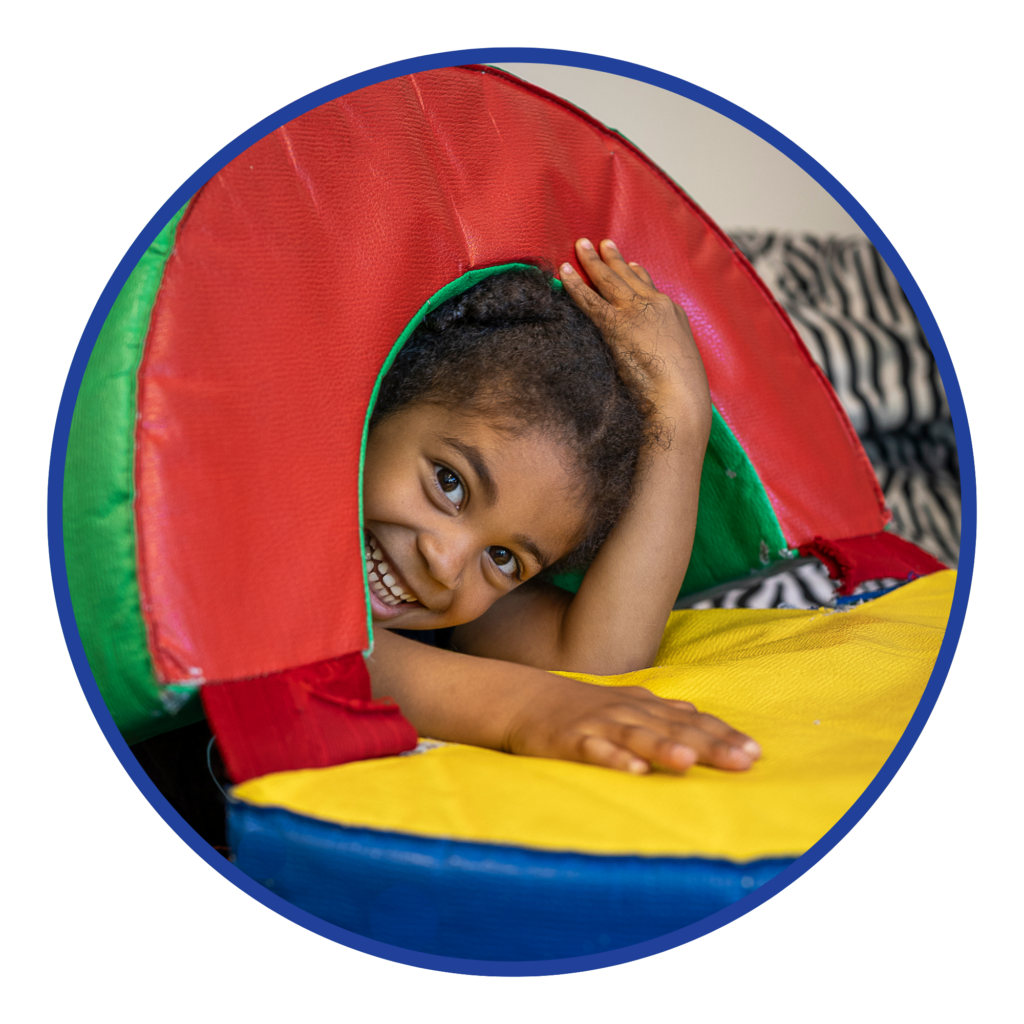 3 Image of child playing in tunnel
